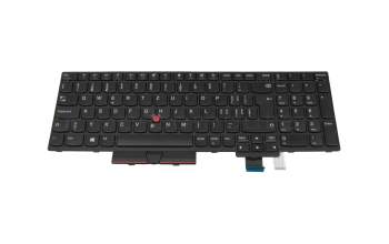 Keyboard CH (swiss) black/black with mouse-stick original suitable for Lenovo ThinkPad T570 (20H9/20HA/20JW/20JX)