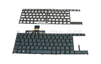 Keyboard DE (german) anthracite with backlight original suitable for Asus ZenBook Duo UX481FL