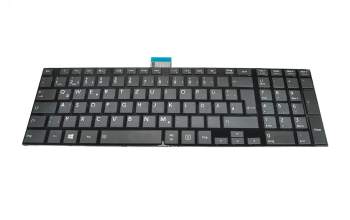 Keyboard DE (german) black/black glare original suitable for Toshiba Satellite C75D-A