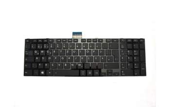 Keyboard DE (german) black/black glare original suitable for Toshiba Satellite C855D