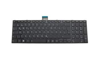 Keyboard DE (german) black/black glare original suitable for Toshiba Satellite L50-A041