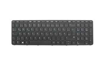 Keyboard DE (german) black/black matte original suitable for HP ProBook 650 G3