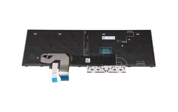 Keyboard DE (german) black/black matte with backlight and mouse-stick original suitable for Lenovo P15 Gen 2 (20YQ/20YR)