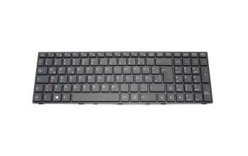 Keyboard DE (german) black/black matte with backlight original suitable for Clevo N15x
