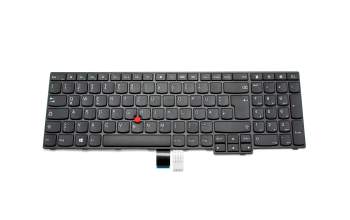 Keyboard DE (german) black/black matte with mouse-stick original suitable for Lenovo ThinkPad Edge E550c (20E0)