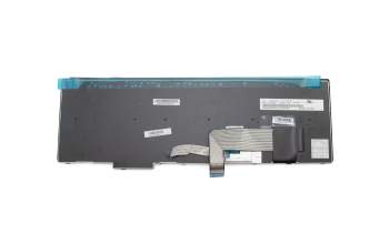 Keyboard DE (german) black/black matte with mouse-stick original suitable for Lenovo ThinkPad T550 (20CK/20CJ)