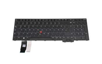 Keyboard DE (german) black/black original suitable for Lenovo ThinkPad L15 Gen 4 (21H3/21H4)