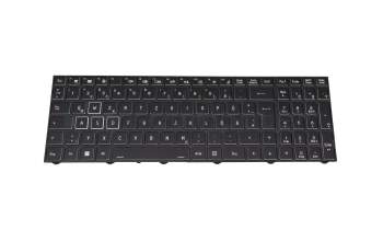 Keyboard DE (german) black/black with backlight (Gaming) original suitable for Medion Erazer Crawler E30e (NP50PNJ-M)