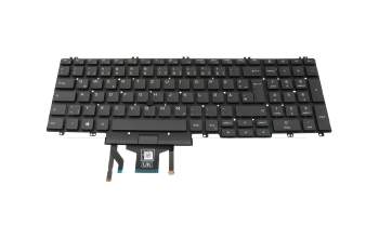Keyboard DE (german) black/black with backlight and mouse-stick original suitable for Dell Latitude 15 (5511)
