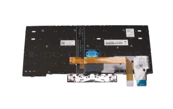 Keyboard DE (german) black/black with backlight and mouse-stick original suitable for Lenovo ThinkPad L13 Gen 2 (21AB)