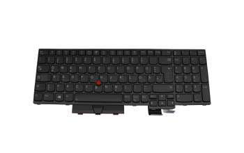 Keyboard DE (german) black/black with backlight and mouse-stick original suitable for Lenovo ThinkPad P17 Gen 1 (20SN/20SQ)