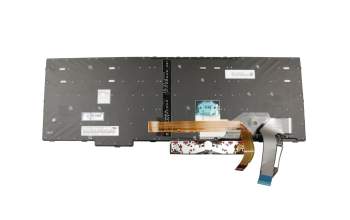 Keyboard DE (german) black/black with backlight and mouse-stick original suitable for Lenovo ThinkPad P72 (20MB/20MC)