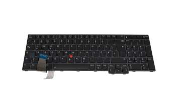 Keyboard DE (german) black/black with backlight and mouse-stick original suitable for Lenovo ThinkPad T16 G1 (21BV/21BW)