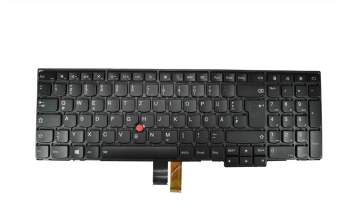 Keyboard DE (german) black/black with backlight and mouse-stick original suitable for Lenovo ThinkPad T440p (20AN/20AW)