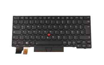 Keyboard DE (german) black/black with backlight and mouse-stick original suitable for Lenovo ThinkPad X280 (20KF/20KE)
