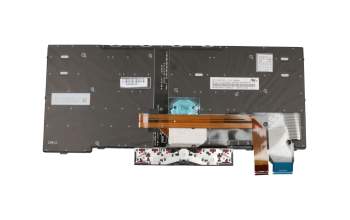 Keyboard DE (german) black/black with backlight and mouse-stick original suitable for Lenovo ThinkPad X395 (20NM)