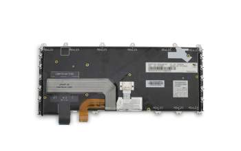 Keyboard DE (german) black/black with backlight and mouse-stick original suitable for Lenovo ThinkPad Yoga 370 (20JJ/20JH)