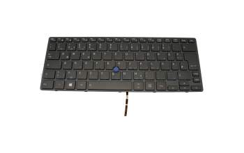 Keyboard DE (german) black/black with backlight and mouse-stick suitable for Toshiba Portege X30-D
