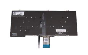 Keyboard DE (german) black/black with backlight original suitable for Dell Latitude 13 2in1 (5310)