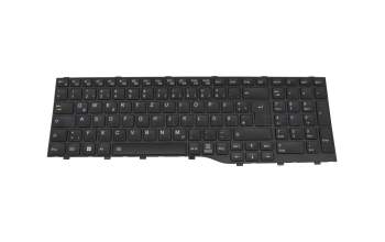 Keyboard DE (german) black/black with backlight original suitable for Fujitsu Celsius H7613