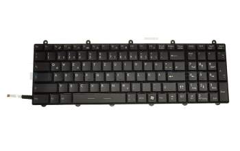 Keyboard DE (german) black/black with backlight original suitable for MSI GT70 0NC/0NH/2OK/2OL (MS-1762)