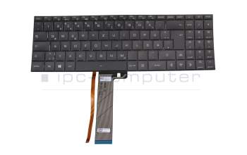 Keyboard DE (german) black/black with backlight original suitable for Medion Erazer Beast X10 (GM7MQ8P)