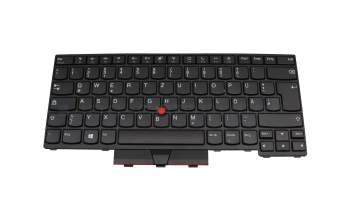 Keyboard DE (german) black/black with mouse-stick original suitable for Lenovo ThinkPad L14 Gen 1 (20U1/20U2)