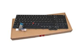 Keyboard DE (german) black/black with mouse-stick original suitable for Lenovo ThinkPad L15 Gen 3 (21C3/21C4)