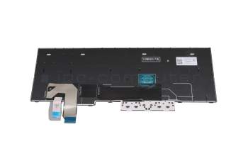Keyboard DE (german) black/black with mouse-stick original suitable for Lenovo ThinkPad P15v Gen 1 (20TQ/20TR)