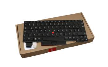 Keyboard DE (german) black/black with mouse-stick original suitable for Lenovo ThinkPad X280 (20KF/20KE)