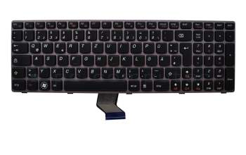 Keyboard DE (german) black/dark gray original suitable for Lenovo IdeaPad Z570 (M556DGE)