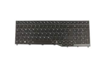 Keyboard DE (german) black/grey with backlight original suitable for Fujitsu LifeBook E458