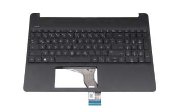 Keyboard DE (german) black original suitable for HP 15s-fq3000