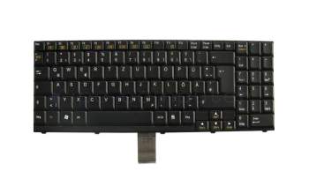Keyboard DE (german) black original suitable for Sager Notebook 9620M