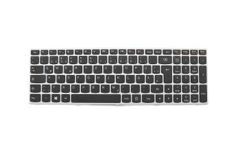 Keyboard DE (german) black/silver matt suitable for Lenovo G41-35 (80M7)