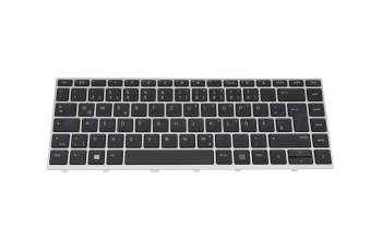 Keyboard DE (german) black/silver original suitable for HP ProBook 640 G4