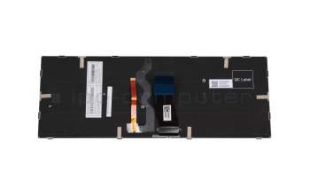 Keyboard DE (german) black/silver with backlight original suitable for Mifcom V4 (N131WU) (ID: 7255)