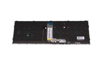 Keyboard DE (german) black/white/black matte with backlight original suitable for SHS Computer Workstation NP50RNH (i7-13700H)