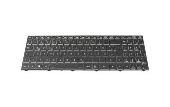 Keyboard DE (german) black/white/black original suitable for Nexoc B1512 (NJ51CU)