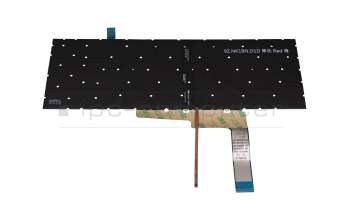 Keyboard DE (german) black with backlight (Backlight red) original suitable for MSI GF76 Katana 12UGS/12UGK (MS-17L3)