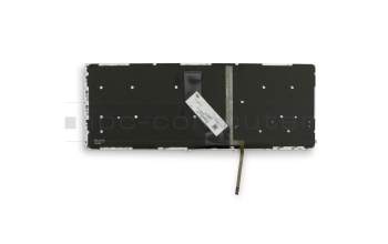 Keyboard DE (german) black with backlight original suitable for Acer TravelMate P6 (P648-G2-M)