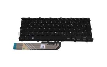 Keyboard DE (german) black with backlight original suitable for Dell Inspiron 13 (7386)