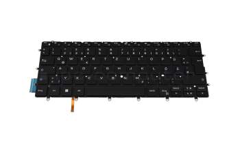 Keyboard DE (german) black with backlight original suitable for Dell XPS 13 (7390)