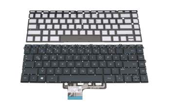 Keyboard DE (german) black with backlight original suitable for HP Spectre x360 13-aw2000