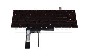 Keyboard DE (german) black with backlight original suitable for MSI Bravo 15 B5DD (MS-158K)