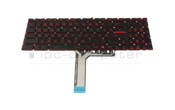 Keyboard DE (german) black with backlight original suitable for MSI GL73 9SE/9SEK/9SD/9SDK (MS-17C7)