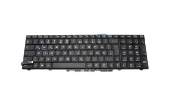 Keyboard DE (german) black with backlight original suitable for Sager Notebook NP9778-S (P770DM)