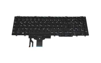 Keyboard DE (german) black with mouse-stick original suitable for Dell Precision 15 (7530)