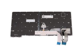 Keyboard DE (german) grey/black with backlight and mouse-stick original suitable for Lenovo ThinkPad T14 Gen 4 (21K3/21K4)