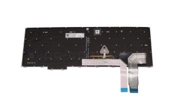 Keyboard DE (german) grey/grey with backlight and mouse-stick original suitable for Lenovo ThinkPad P16s Gen 1 (21BT/21BU)